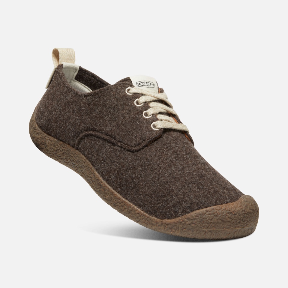 Zapato Derby Mosey De Hombre De Abedul De Fieltro Marrón Afilado