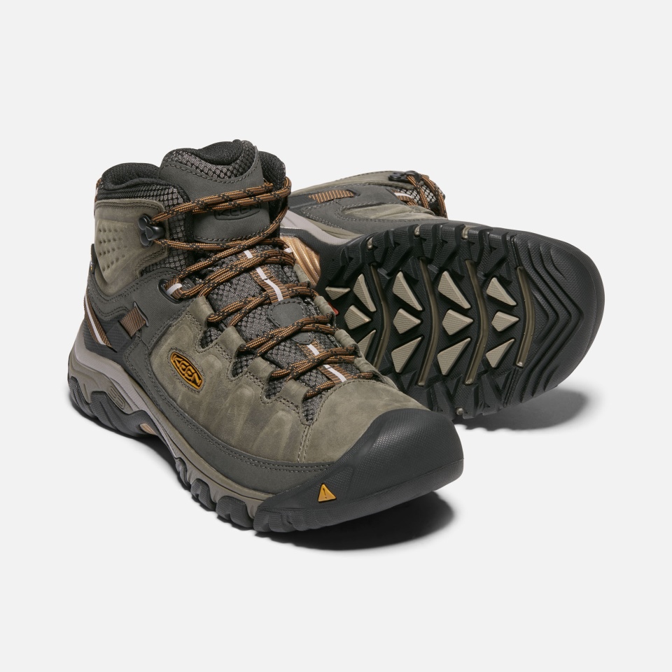 Negro Oliva-marrón Dorado Sharp Men's Targhee Iii Impermeable Mid Wide