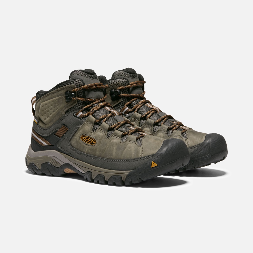 Negro Oliva-marrón Dorado Sharp Men's Targhee Iii Impermeable Mid Wide
