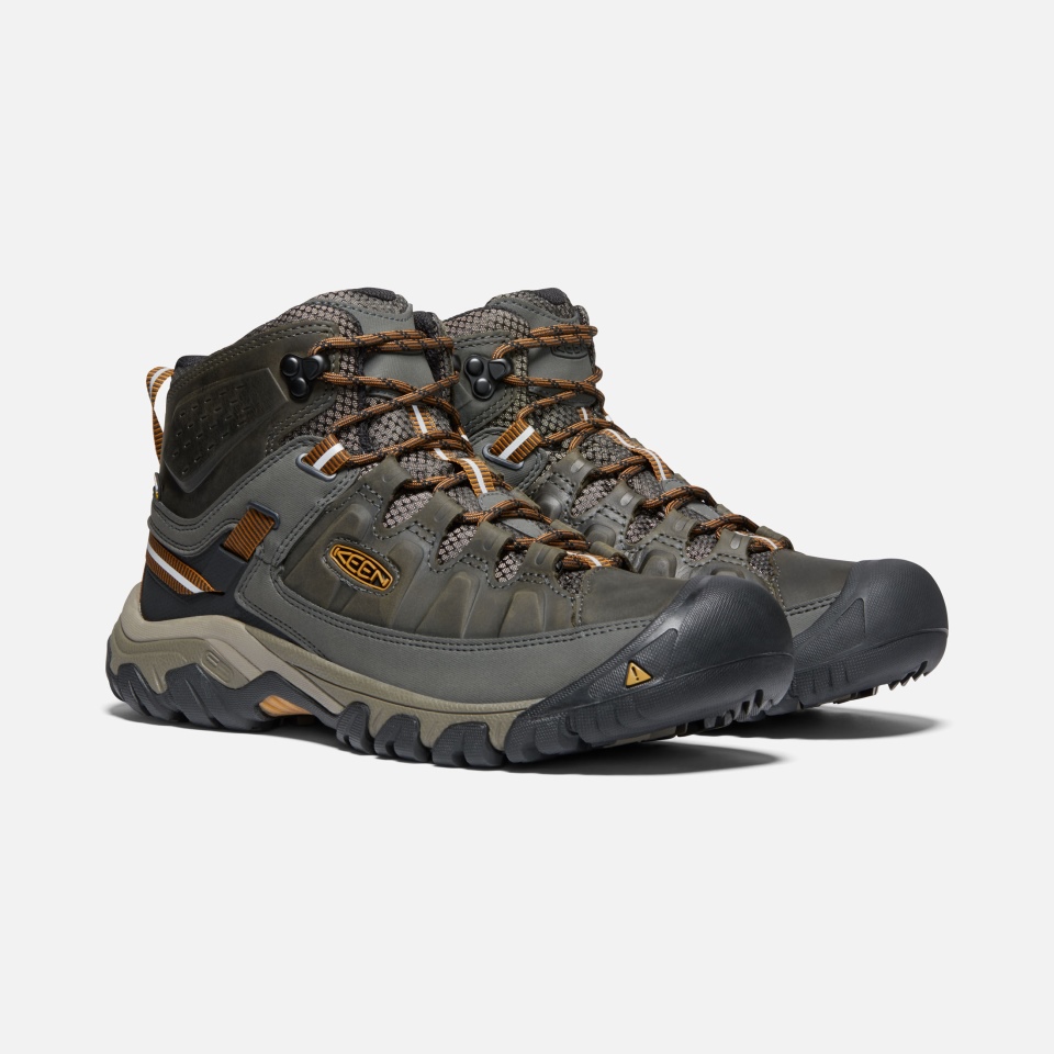 Keen Targhee II Impermeable Para Hombre, Color Negro, Verde Oliva Y Marrón Dorado