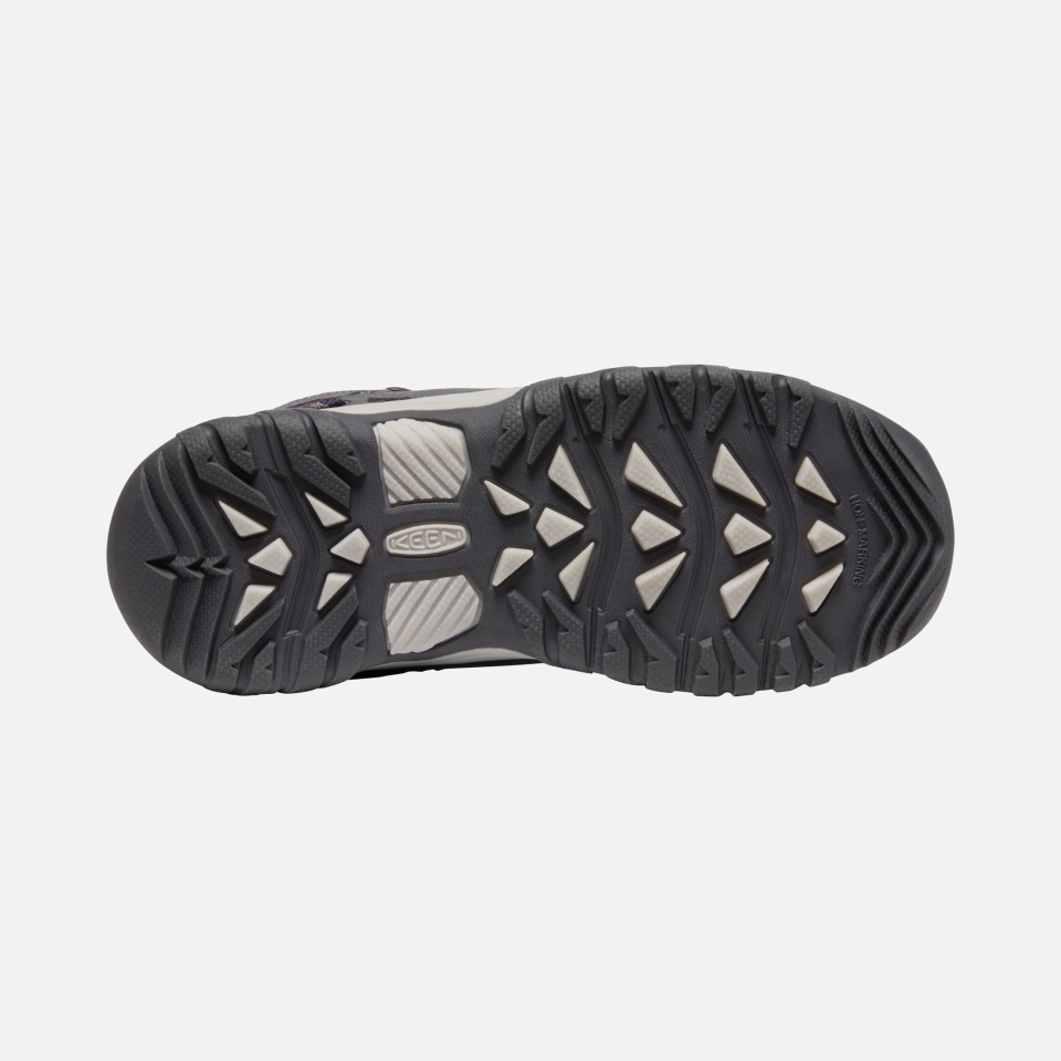 Zapato Impermeable Targhee Para Niños Grandes, Morado, Gran Imán, Tillandsia