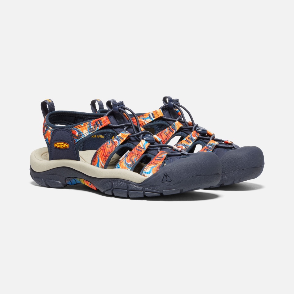 Groovy Orange-navy Mujer Newport X Al Aire Libre Afro Afilada