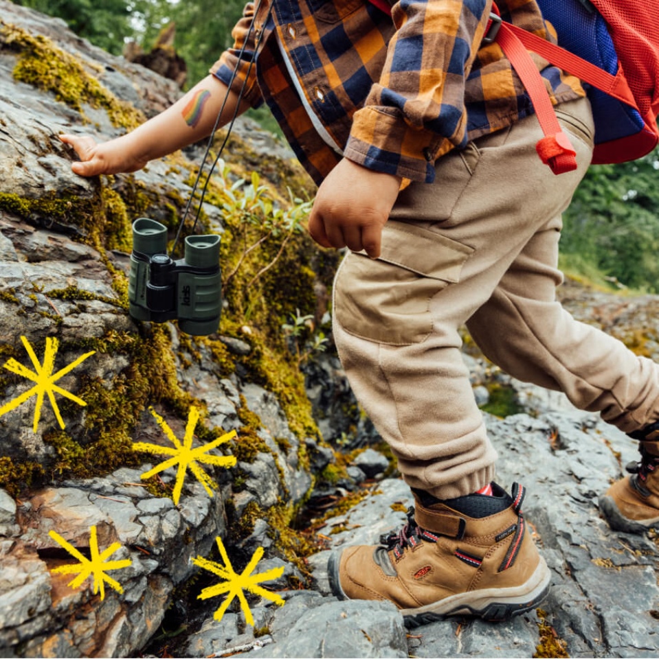Bota Impermeable Ridge Flex Para Niños Pequeños Con Alfombra Roja Bisonte