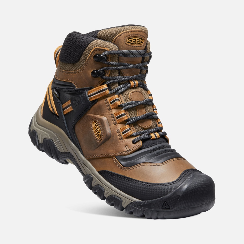 Botas Impermeables Ridge Flex Para Hombre, Color Marrón Dorado, Wide Bison, Wide