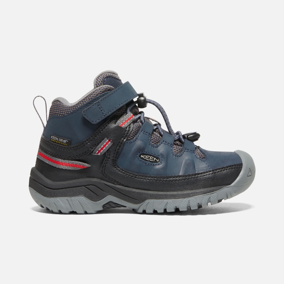 Bota Impermeable Targhee Para Niños Pequeños De Kein Blue Nights-Red Carpet