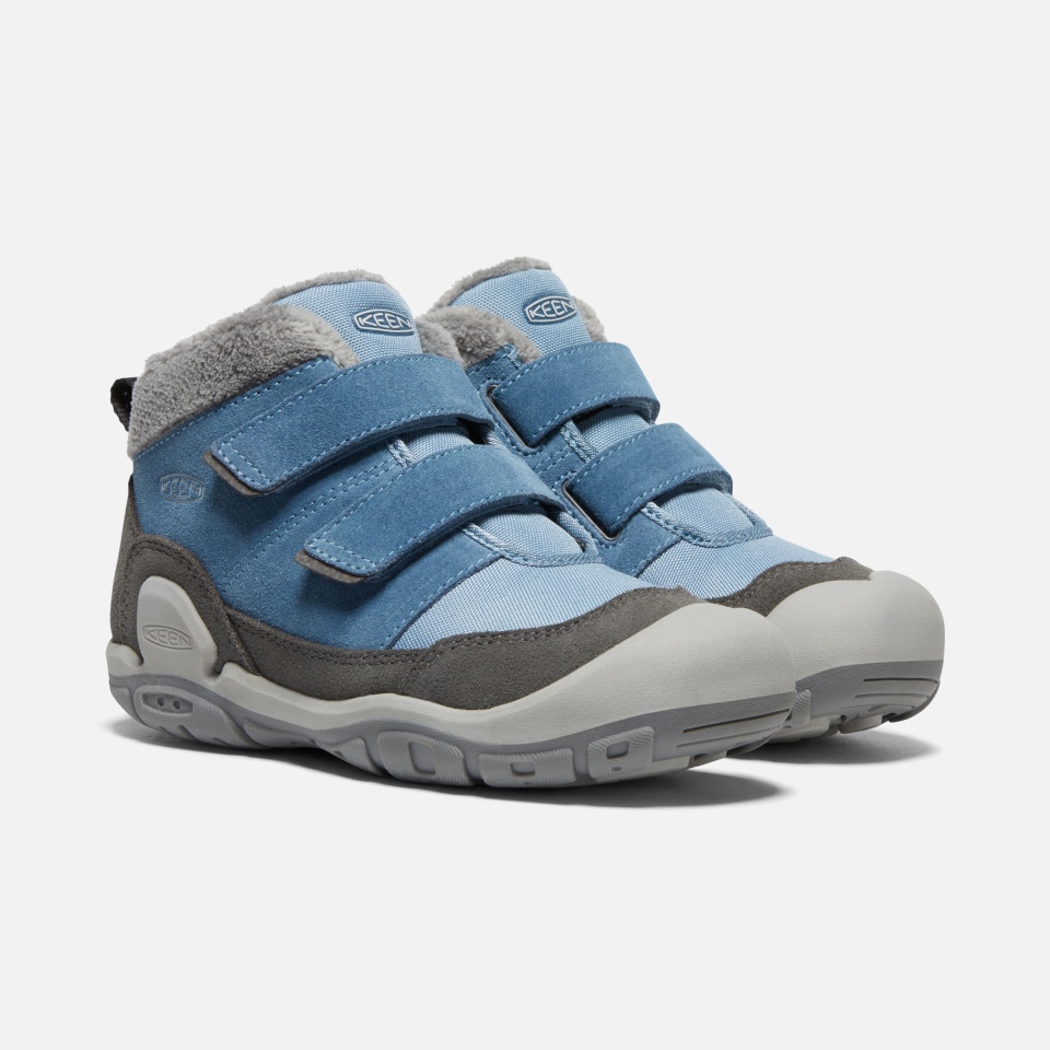 Chukka De Doble Tira Con Nudo De Niño Grande Shadow Sharp Azul Imán