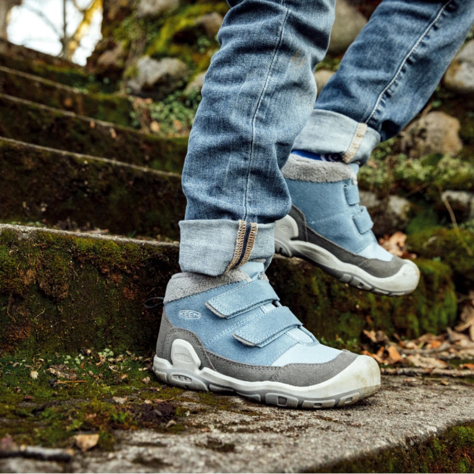 Chukka De Doble Tira Con Nudo Para Niños Pequeños Shadow Sharp Azul Imán