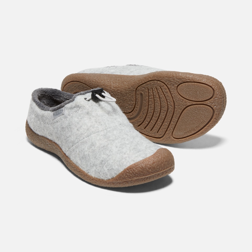 Chanclas Howser Iii De Mujer En Gris Claro De Lana-vapor