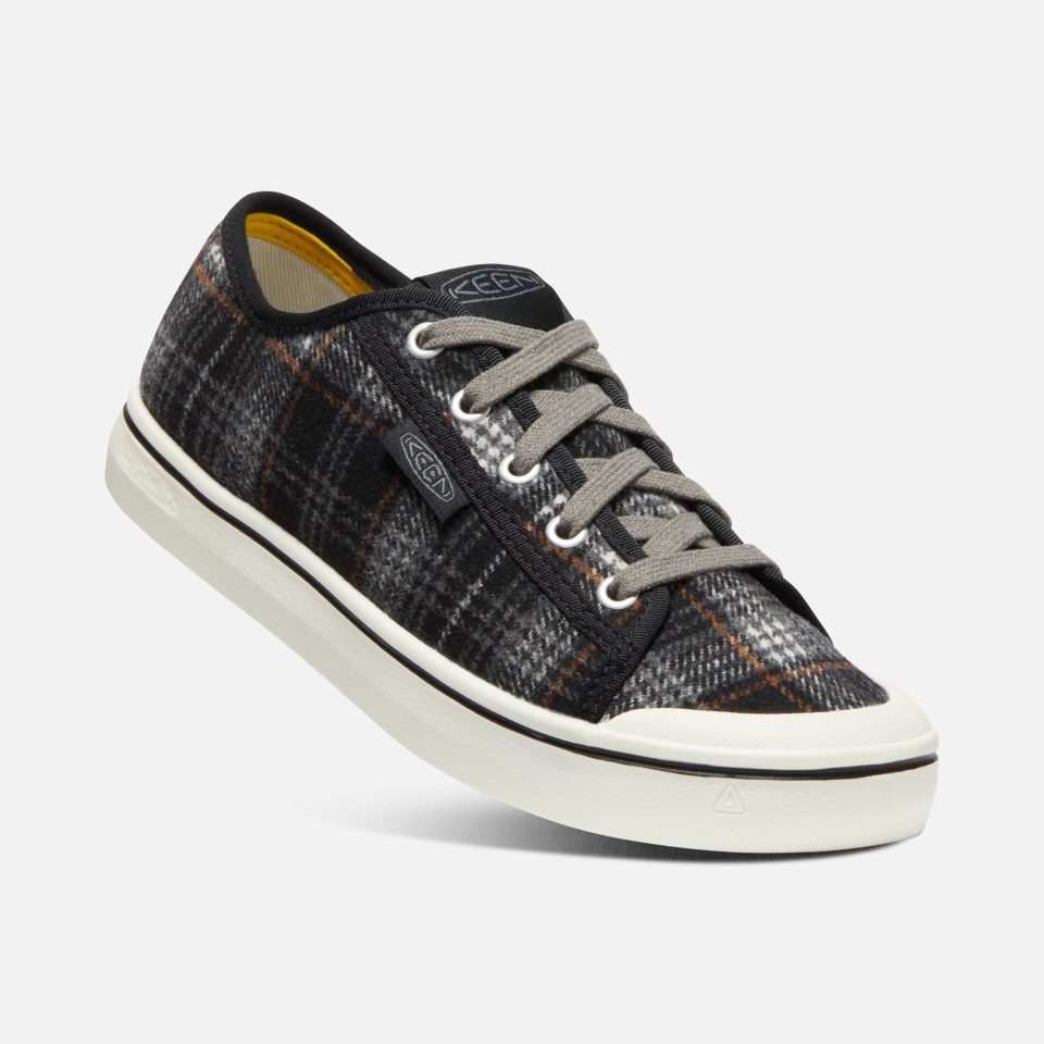 Zapatilla Elsa V Mujer Negro Plaid-steel Gris