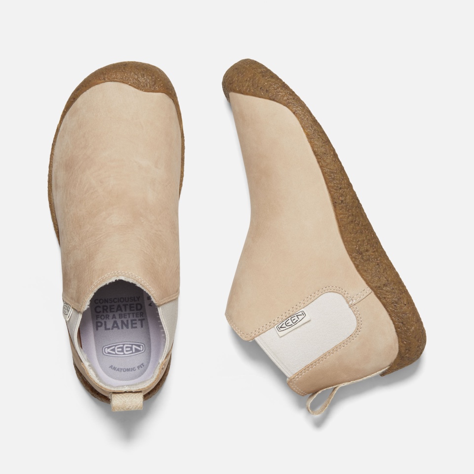 Safari-Birch Mosey Chelsea Botas De Piel Para Mujer Keen