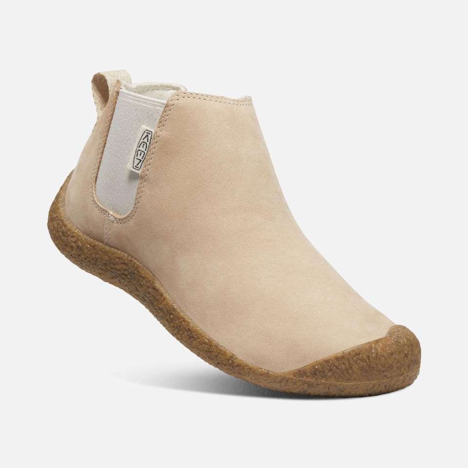 Safari-Birch Mosey Chelsea Botas De Piel Para Mujer Keen