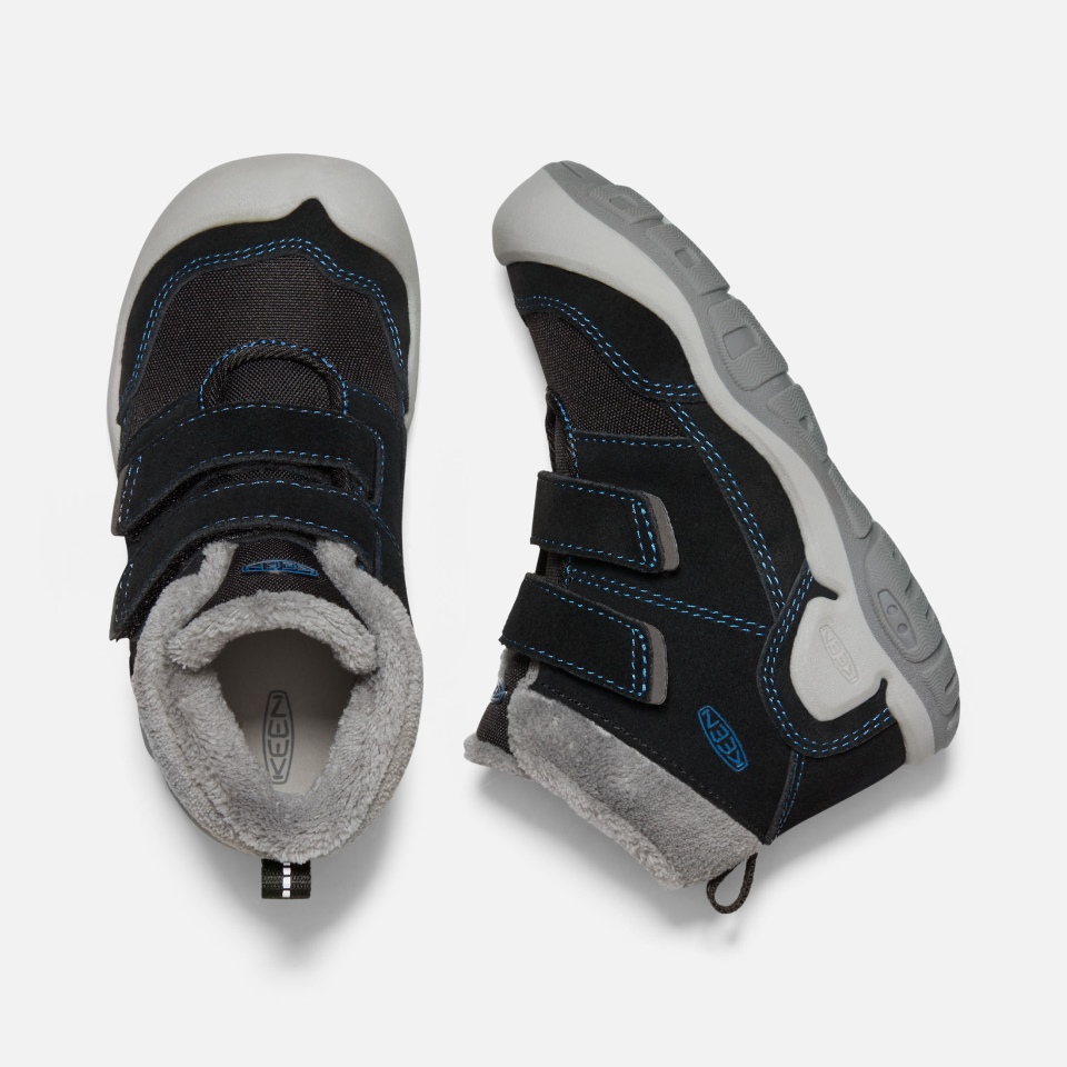 Negro-azul De Mykonos Chukka De Nudos Para Niños Pequeños De Keeny Con Correa Doble