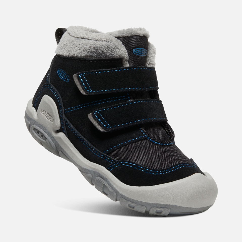 Negro-azul De Mykonos Chukka De Nudos Para Niños Pequeños De Keeny Con Correa Doble