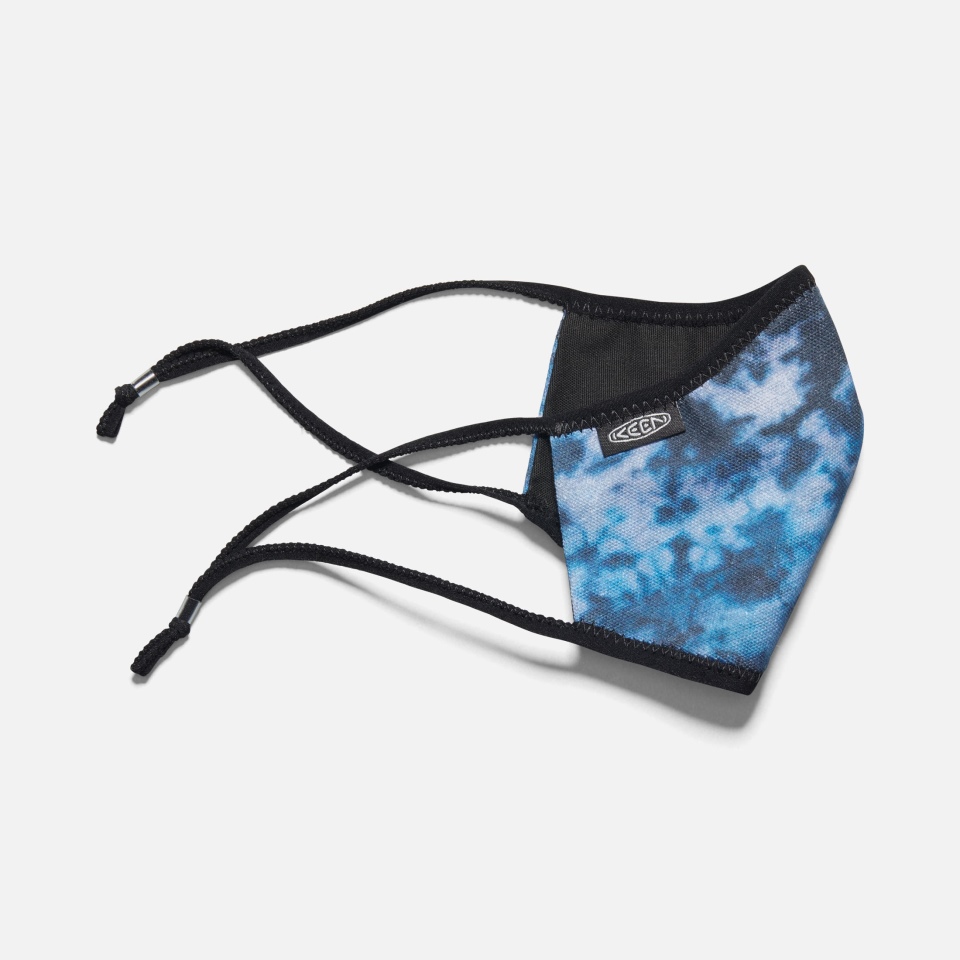 Tie Dye Azul Keen Keen Juntos Máscara Xs/s - Teñido Anudado