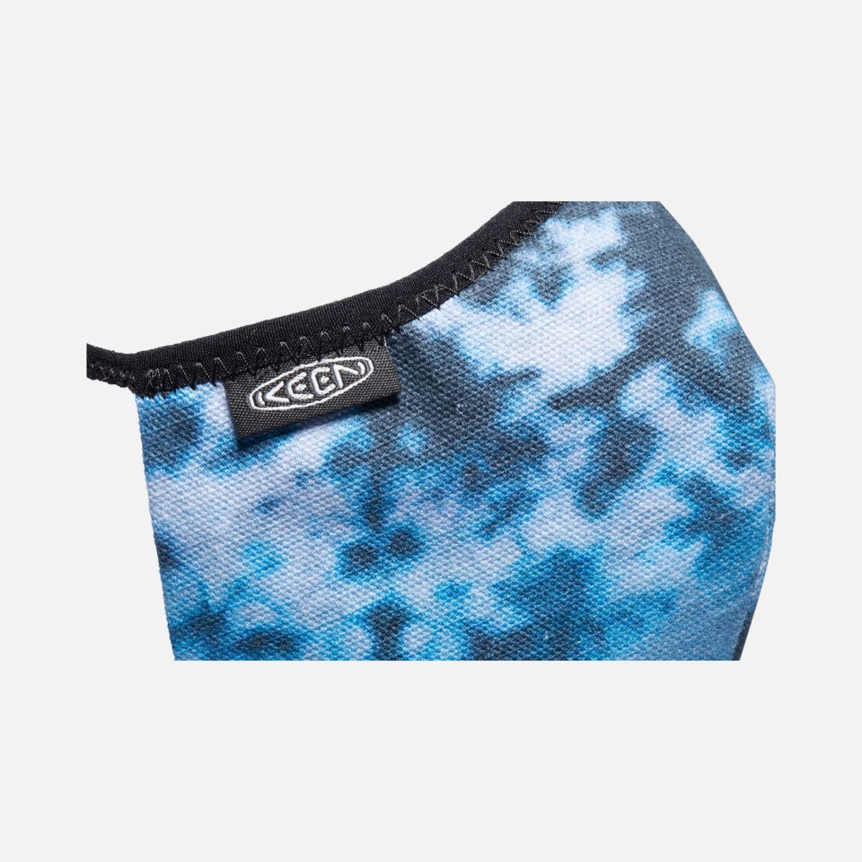 Tie Dye Azul Keen Keen Juntos Máscara Xs/s - Teñido Anudado