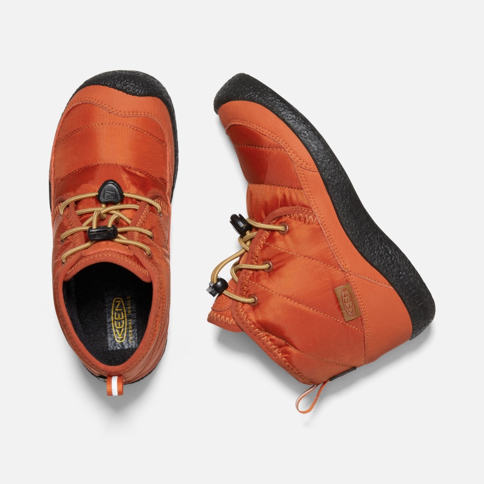 Chukka Impermeable Howser II Para Niños Grandes Clay-Black De Keen Potters