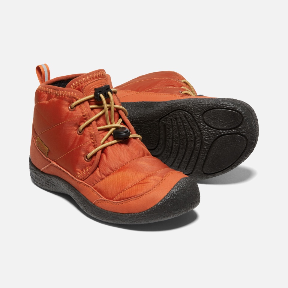 Chukka Impermeable Howser II Para Niños Grandes Clay-Black De Keen Potters