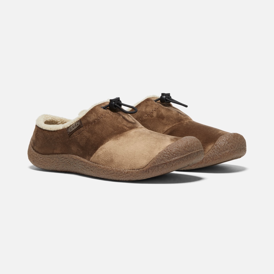 Chanclas Howser Iii Para Mujer De Terciopelo Tierra Oscura