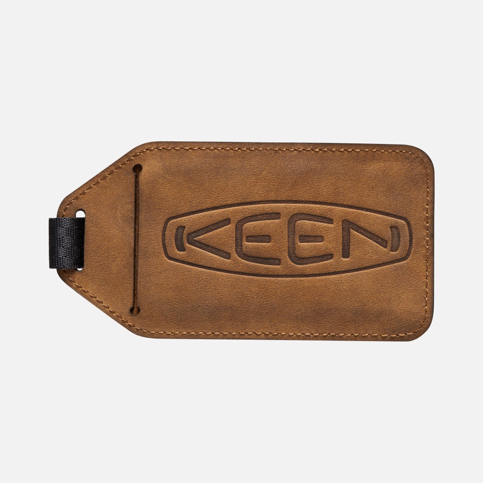 Etiqueta De Equipaje Marrón Afilado