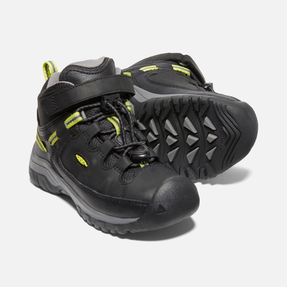 Bota Impermeable Targhee Para Niños Pequeños Gris Acero Negro Sharp