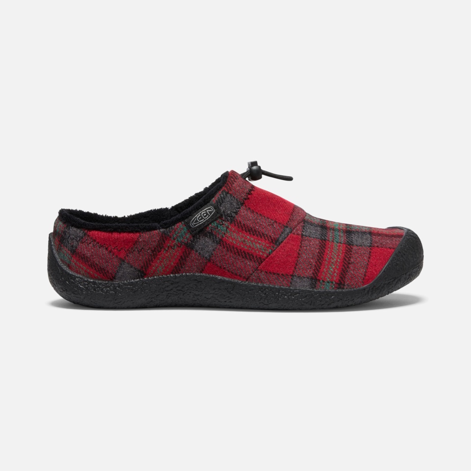 Chanclas Howser Iii Para Mujer De Red Plaid-steel Grey