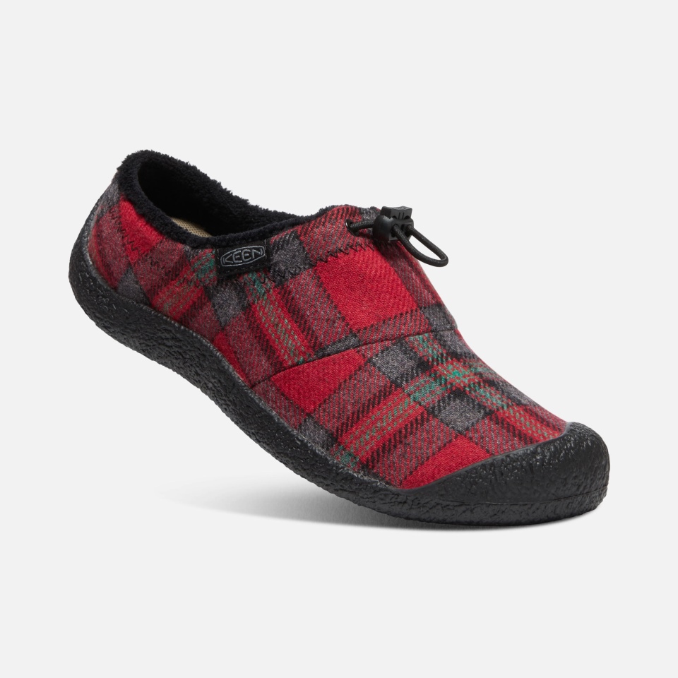 Chanclas Howser Iii Para Mujer De Red Plaid-steel Grey