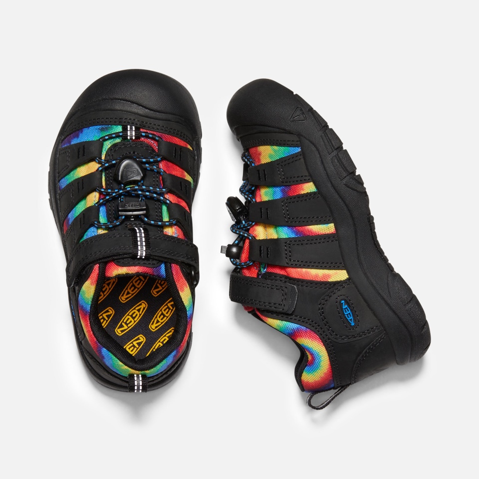 Zapato Newport Niño Tie Dye Negro Original Sharp