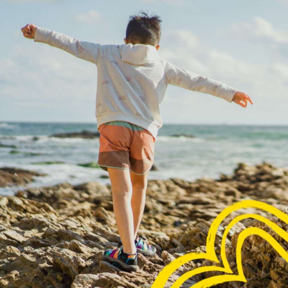 Gran Acero Gris-negro Niños Grandes Newport H2